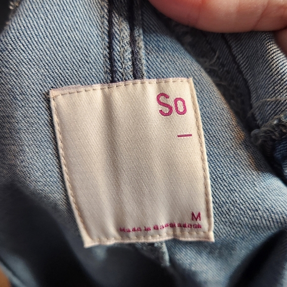 SO Blue Denim Overall Dress - Picture 3 of 3